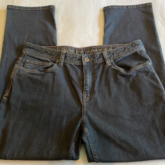 PrAna Men’s Dark Grey Wash Bridger Slim Fit Stretch Denim Jeans size 35 x 30 - Picture 4 of 7